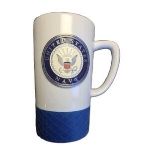 U.S. Navy Emblem Coffee Mug Large 15 oz. White Coffee Cup Officially Licensed